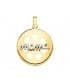 Colgante Mamá Chapa Oro bicolor 18K
