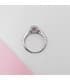 Solitario Anello in oro bianco 18k | Anelli di fidanzamento da donna