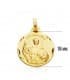 Médaille Saint Vincent Ferrer Or 18K 18mm