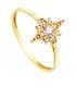 Sortija mujer oro amarillo 18K Rosa de los vientos