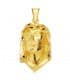 Colgante Busto Cristo Lágrima Oro Amarillo 18K 28 mm