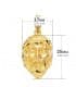 Colgante Rostro Cristo Oro Amarillo 18K 25x17 mm