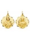 Skapulier-Medaille Madonna Karmel/ Herz Jesu 18K P5003-524