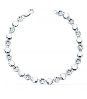 Bracciale Tennis Diamanti 0240 ct Oro bianco 18Kt
