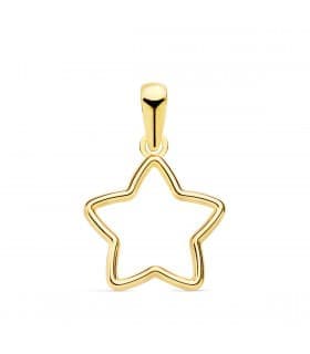 Ciondolo Suli oro giallo 18kt Stella 13 mm