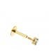 Piercing Stud Garrita Oro Amarillo 18K