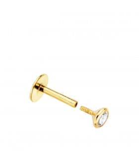 Piercing Stud Oro Amarillo 18K Circonita Bocel