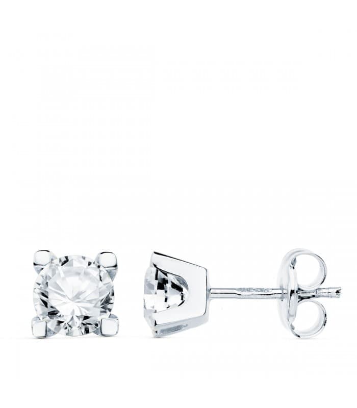 Puces d'oreilles Or Blanc Georgina 18K