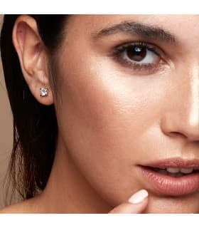 Puces d'oreilles Or Blanc Georgina 18K