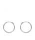 Pendientes Morfea oro blanco 18K 14mm