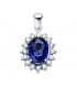 Colgante Galadriel OB 18K Zafiro 2.47 Q Diamantes 0.42 Q