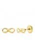 Pendientes infinito Oro Amarillo 18K 8 mm