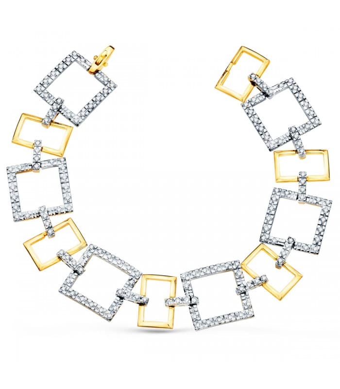 Pulsera Mujer Oro Bicolor 18K Erica