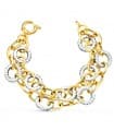Pulsera Mujer Oro Bicolor 18K Roselina