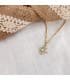 Collar mujer con colgante Inicial R Oro 18 Kilates 15 mm
