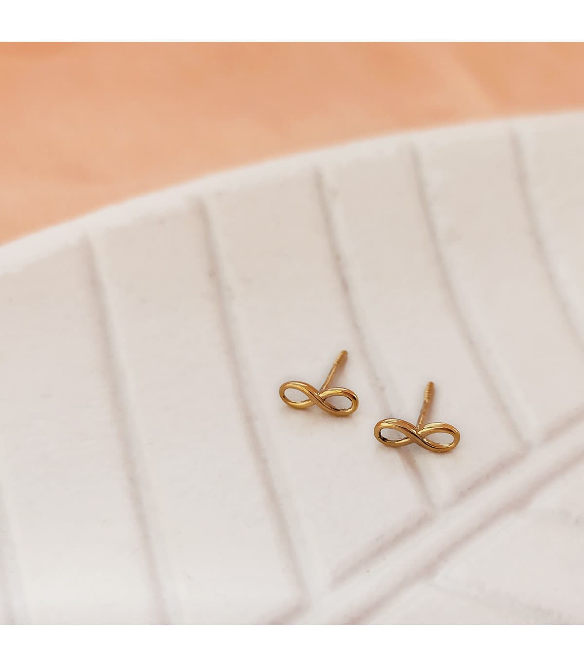 Ohrringe Infinity Damen 750 Gold 21138, mit Unendlich-Motiv 8 mm | Ohrschmuck