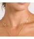 Collar Mujer Chapitas Oro Amarillo 18K 40 cm