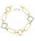 Pulsera Mujer Oro Bicolor 18K Cayetana