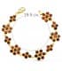 Pulsera Mujer Granate Oro Amarillo 18K