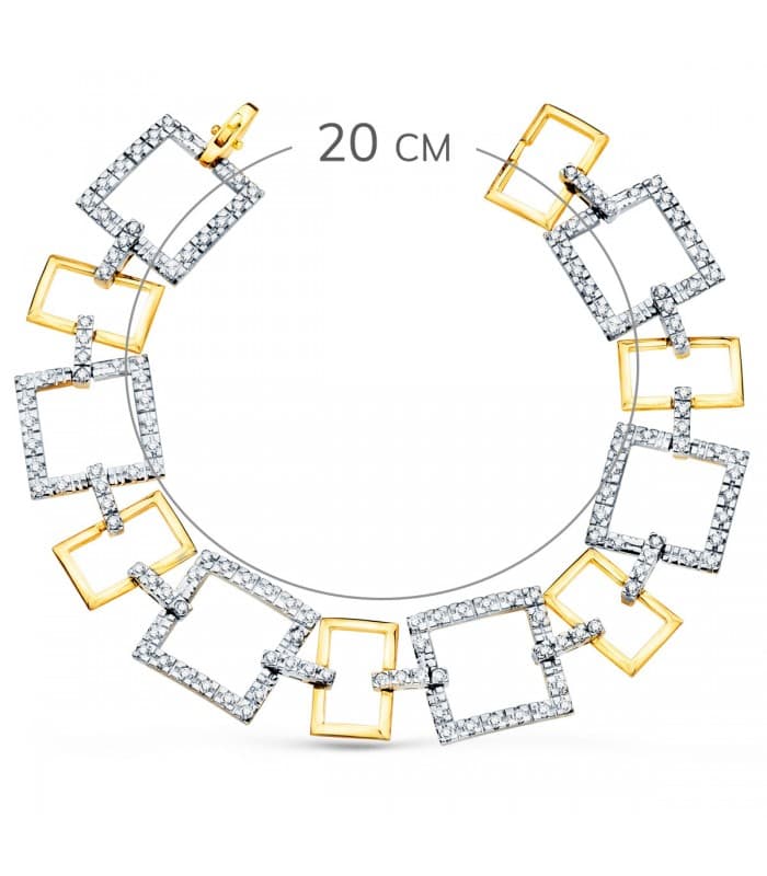Pulsera Mujer Oro Bicolor 18K Erica