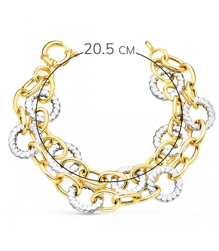 Bracelet Femme Or Bicolore 18K Roselina