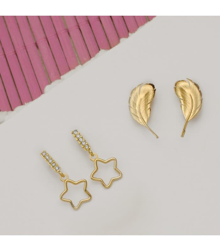 Boucles d'oreilles Suli Or Jaune 18K Étoile