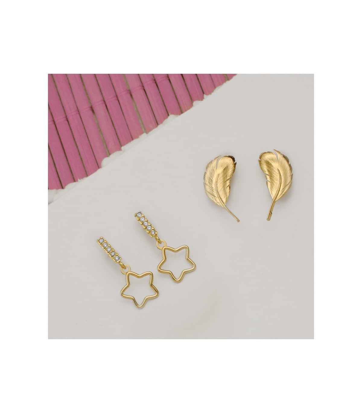 Boucles d'oreilles Suli Or Jaune 18K Étoile