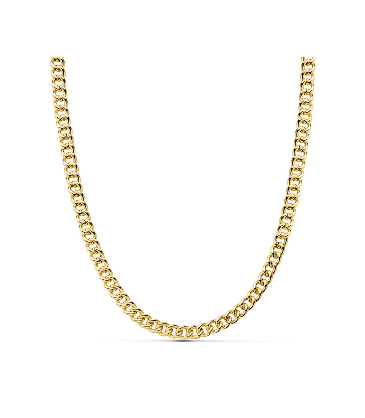 Chaîne en or jaune avec maille Gourmette 5.5 mm Or 18K 50 cm - Collier femme - Bijoux en ligne