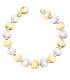 Pulsera Mujer Abby Oro Bicolor 18K 19cm