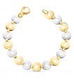 Bracciale donna Abby Oro bicolore 18kt 19 cm