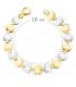 Pulsera Mujer Abby Oro Bicolor 18K 19cm