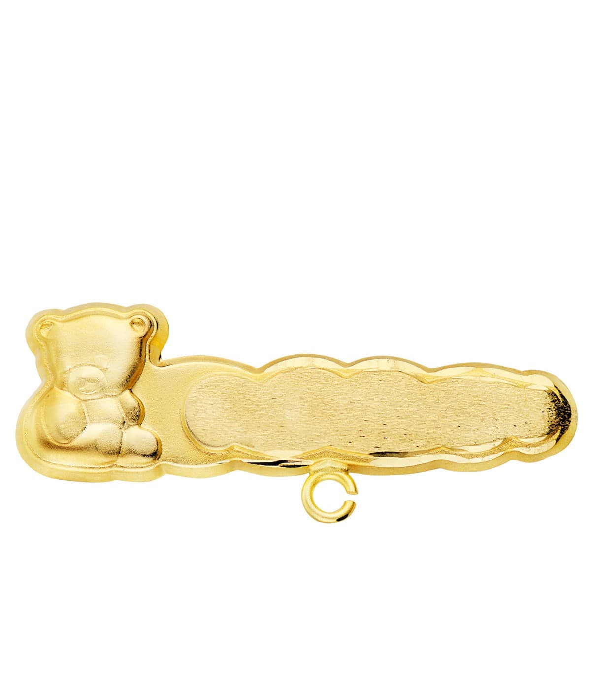 Épingle à nourrice Bébé Ours Nuage Or Jaune 18K