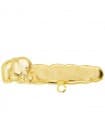 Épingle à nourrice Bébé Éléphant Nuage Or Jaune 18K
