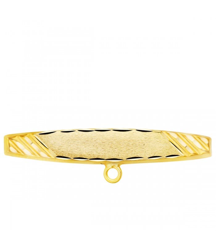 Alfiler Bebé Oro Amarillo 18K Hoja