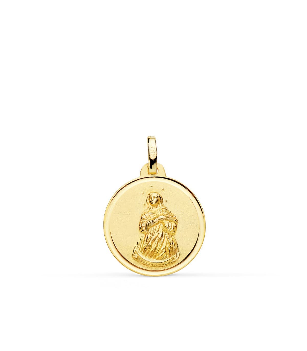 Médaille Vierge Immaculée 18 carats 18 mm