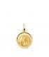 Medalla V. de Lourdes Oro 18K 14mm Bisel