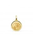 Medalla V. de Lourdes Oro 18K 14mm Bisel