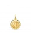 Medalla V. de Lourdes Oro 18K 14mm Bisel
