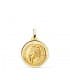 Medalla V. de Lourdes Oro 18K 18mm Bisel