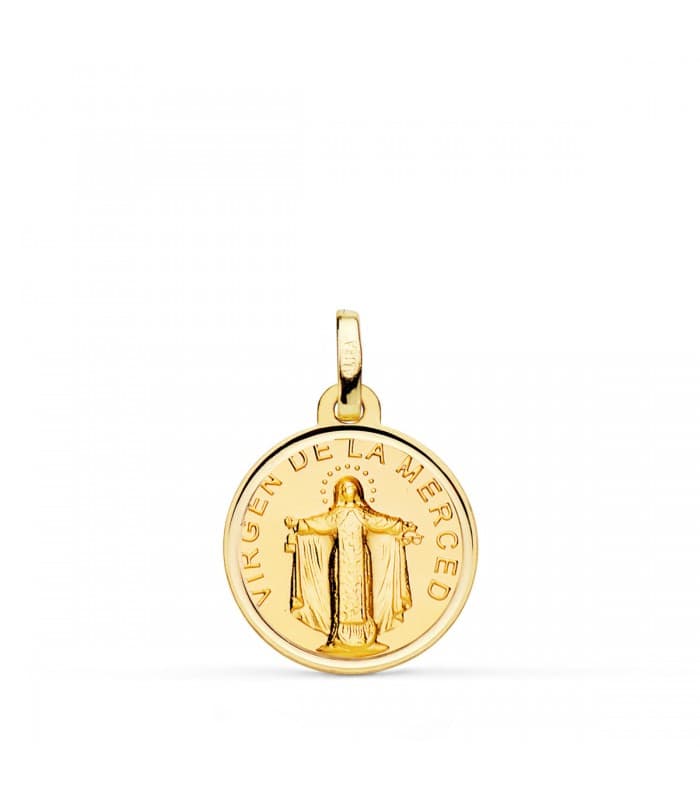 Medaglia Madonna della Merced Oro 18kt 16mm