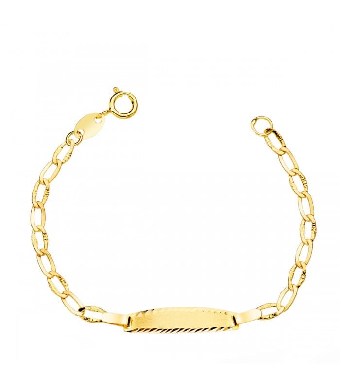 Esclava Bebé Oro Amarillo 18K Bilbao Brillo 12 cm