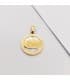 Ciondolo in oro 18 Kt Mondo Madreperla 17 mm, ciondolo personalizzato con incisione