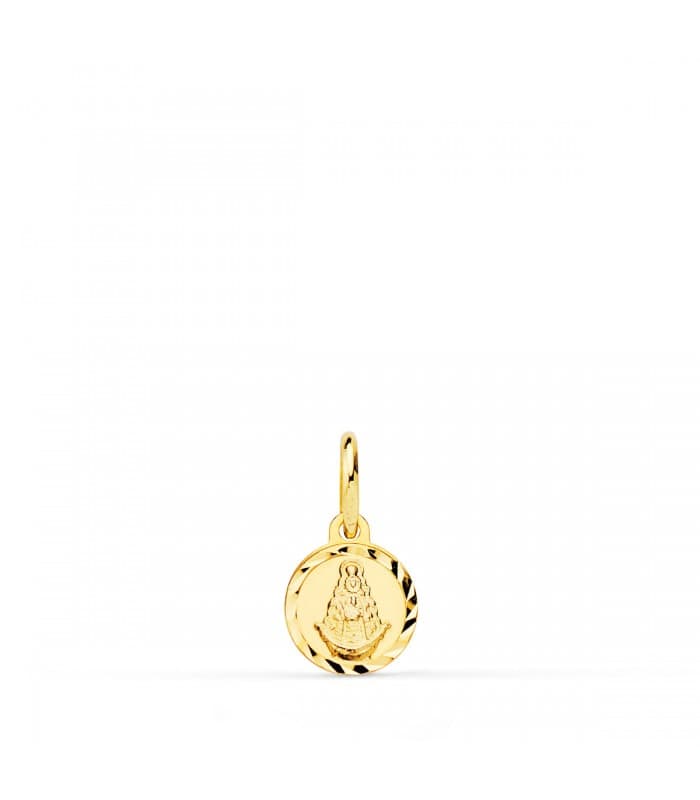 Médaille Mini Vierge du Rocio Or 18K 8mm