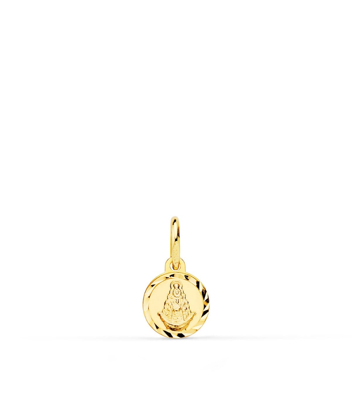 Medalla Mini Virgen del Rocío Oro 18K 7mm