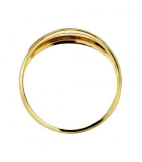 Sortija Irenka Oro Bicolor 9K Bandas