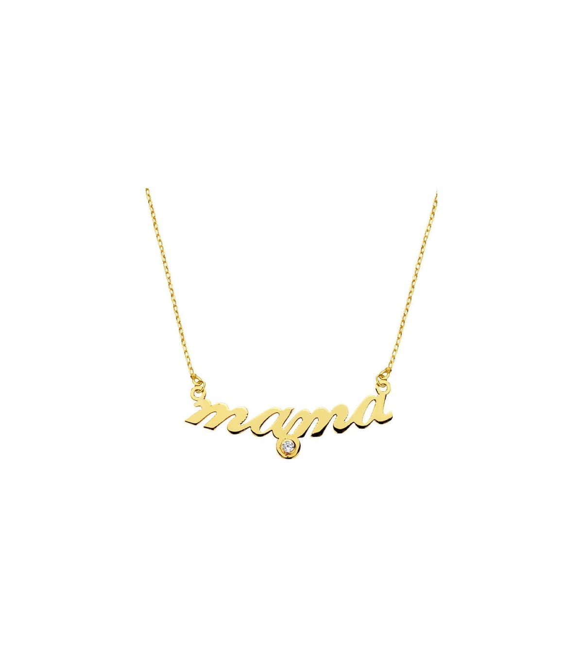 Collar mamá, gargantilla de Mujer 9 kilates. Joyas día de la madre.