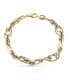 Pulsera Mujer Dorota Oro Bicolor 9K Eslabones