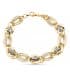 Pulsera Mujer Olesia Oro Bicolor 9K Eslabones