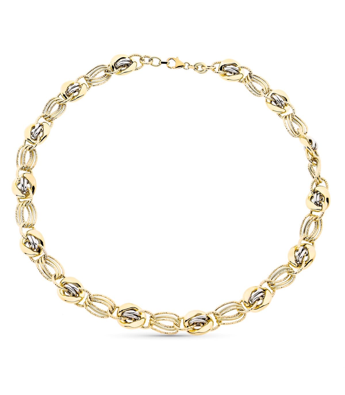 Gargantilla Mujer Olesia Oro Bicolor 9K Eslabones