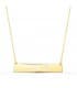 Collar personalizado barra Oro Amarillo 18K 25